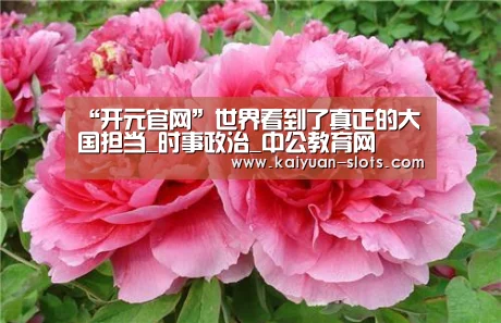 “开元官网”世界看到了真正的大国担当_时事政治_中公教育网(图1) 开元赛事