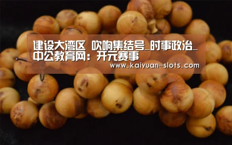 建设大湾区 吹响集结号_时事政治_中公教育网:开元赛事(图1) 开元官方